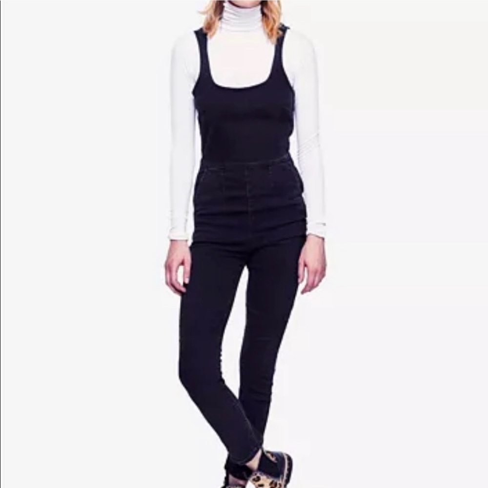 Free people denim jumpsuit